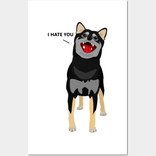 Black Shiba Inu Posters and Art